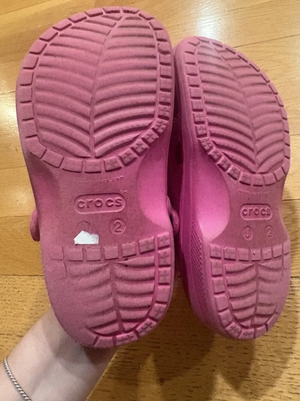Crocs Size J2 Classic Ventilated Clogs with Adjustable Strap